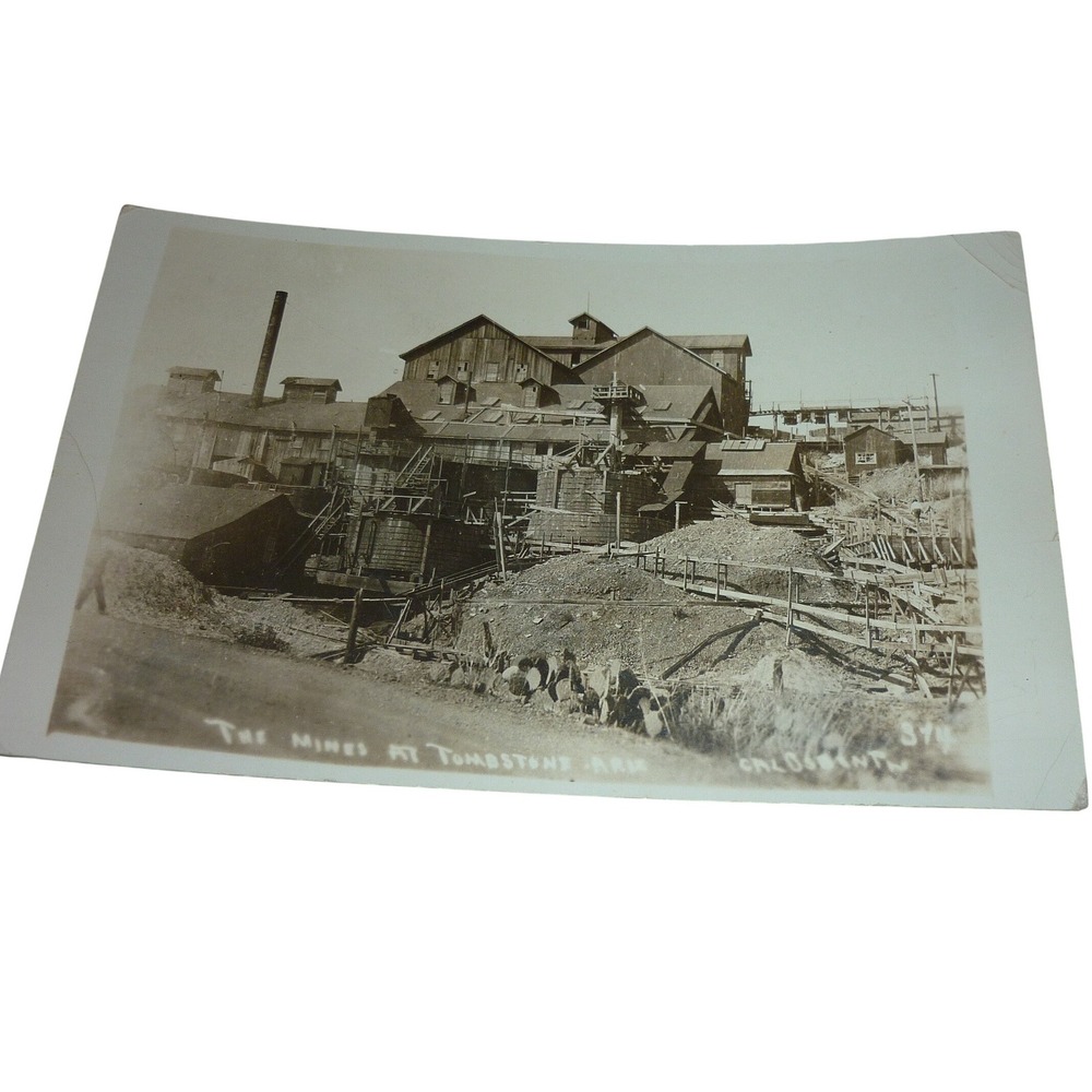 1920 Tombstone AZ Mines Cal Durant Real Photo Postcard RPPC‎